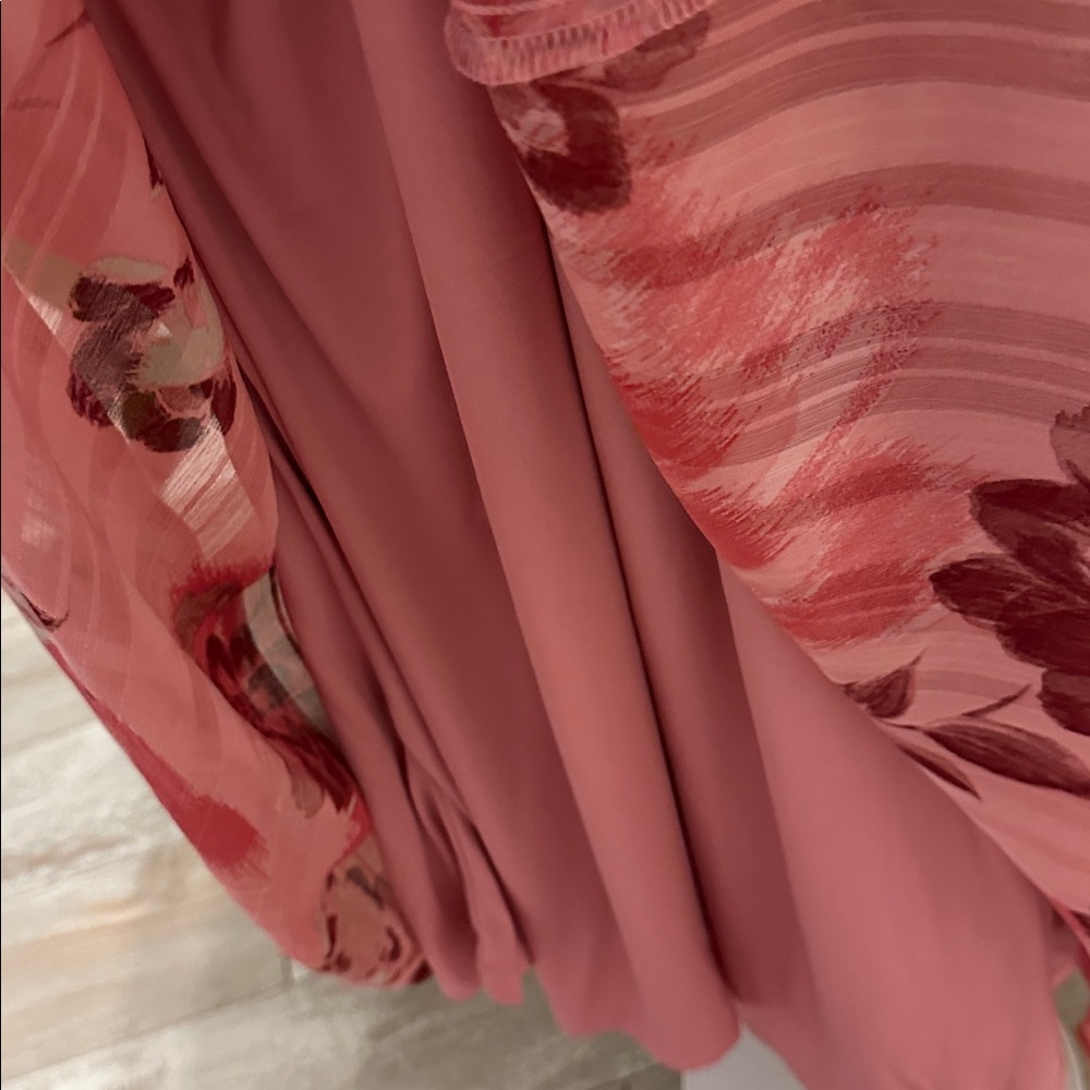 Torrid Pink Floral Midi Dress - Picture 8 of 16